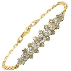 Beautiful Antique Cushion cut diamond bracelet