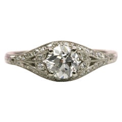 Diamond Flower Engagement Ring