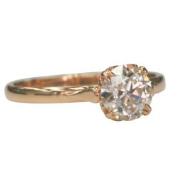 Old European Cut Diamond Engagement Ring
