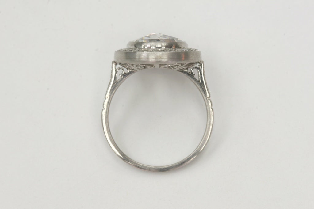 Rose Cut Diamond Engagement Ring In New Condition In Los Angeles, CA