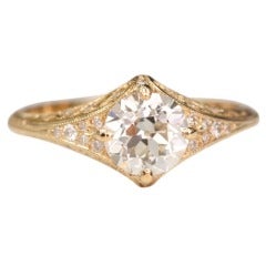 Old European Cut Diamond Engagement Ring