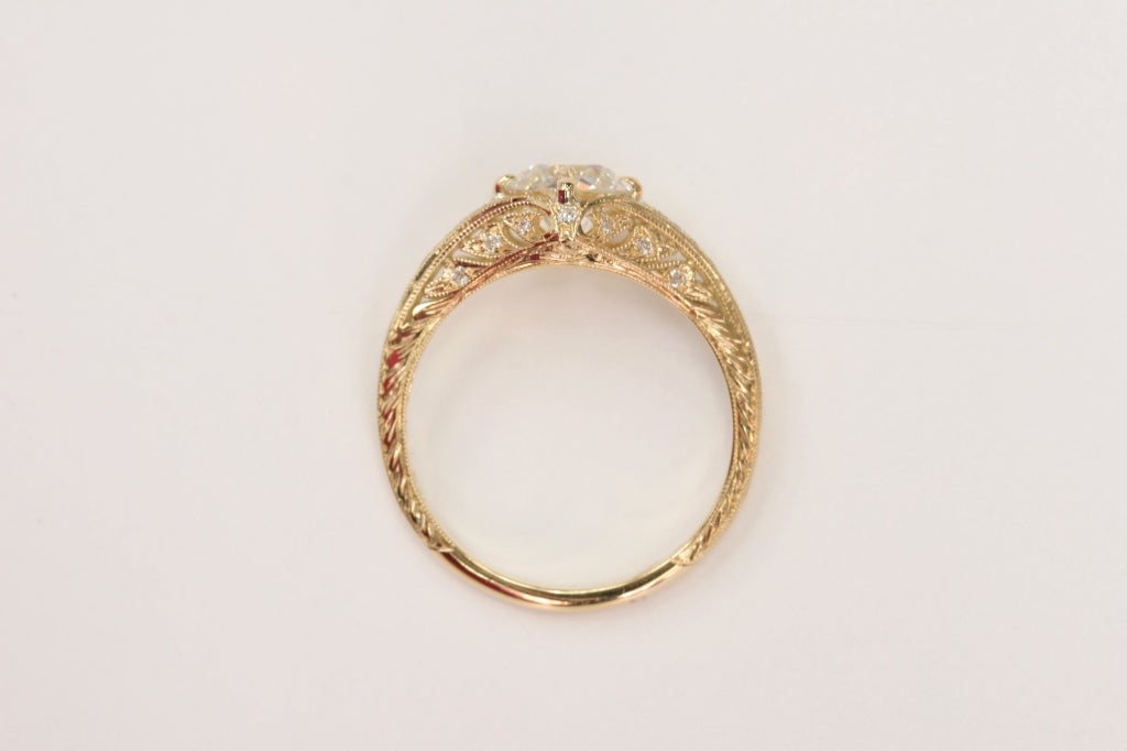 Old European Cut Diamond Engagement Ring 1