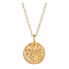 Hand Engraved Gold Disc 10