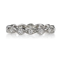 Old European Cut Marquise and Round Eternity Band Old European Cut Marquise and Round Eternity Band
