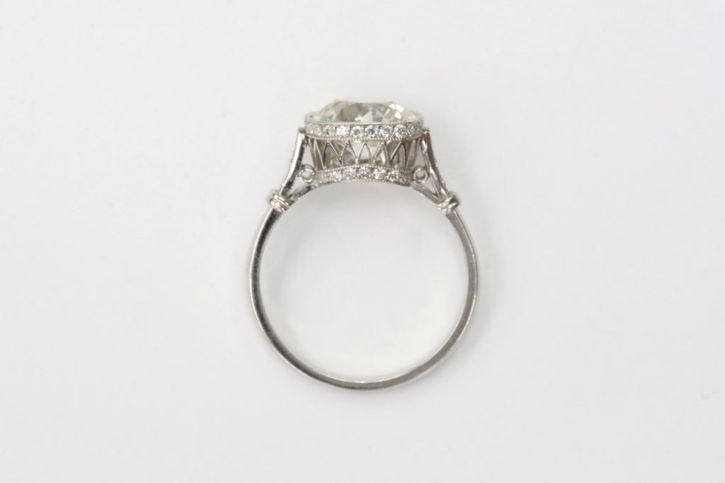 Art Deco Old European Cut Diamond Engagement Ring