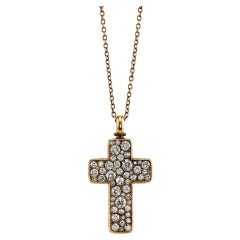 Cobblestone Cluster Cross Necklace