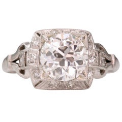 1930's Old European Cut Diamond Engagement Ring