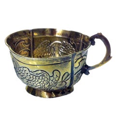 Russian Silver parcel gilt Charka, Moscow 1770