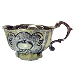 Russian Silver parcel gilt Charka, Moscow 18th Century