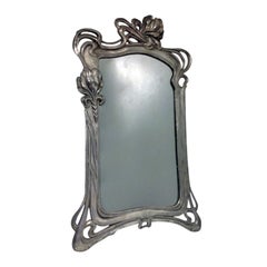 Antique Art Nouveau Mirror Argentor, circa 1900