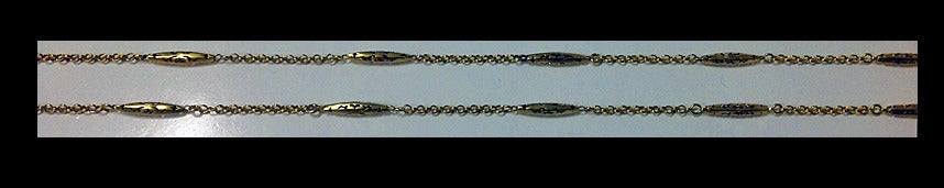 Antike Gold-Manschettenkette Englisch, um 1890 Damen
