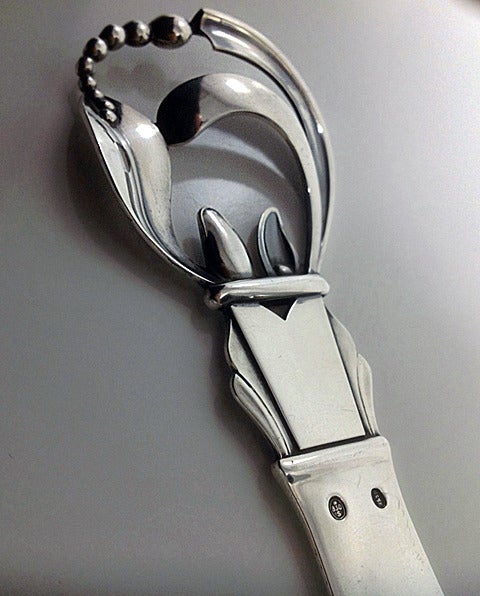 W & S Sorensen Silver Letter Opener Denmark c1930 In Excellent Condition In Toronto, ON