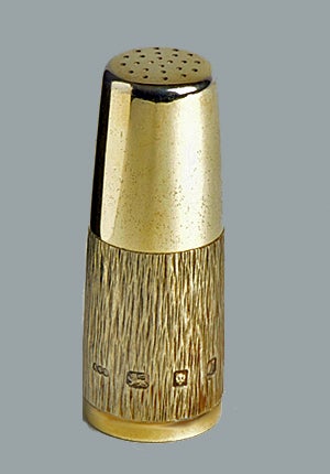 GERALD BENNEY Silver Gilt Pepper Caster London 1966