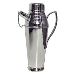ASPREY Art Deco Silver Cocktail Shaker, Birmingham 1933