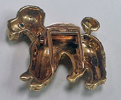 CARTIER  Poodle Brooch Pin