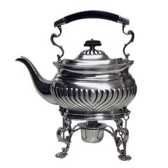 Hukin & Heath  Silver Tea Kettle, stand and burner, London 1895