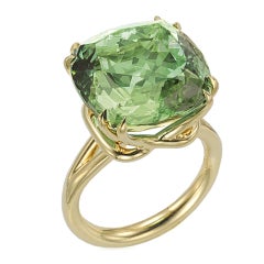 TAMIR Glorious Mint Green Tourmaline Ring.