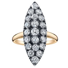 Diamantring mit Marquise-Diamant 1,82 Karat