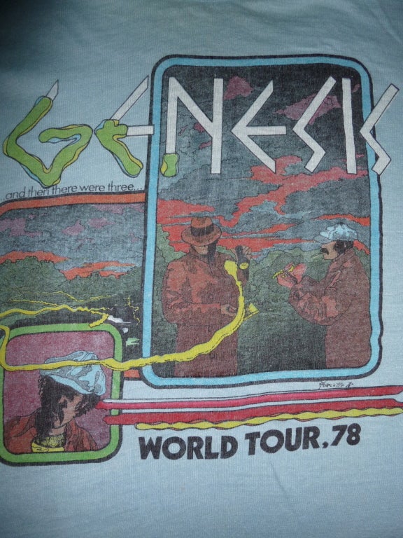 Vintage Genesis World Tour 1979 Tee Shirt For Sale 1