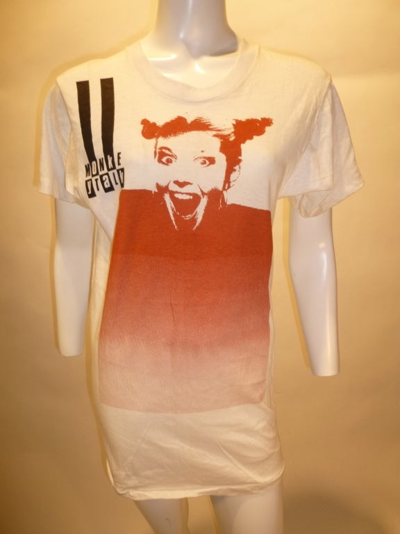 Vintage Lene Lovich Monkey Talk Tee Shirt 1980 Flex