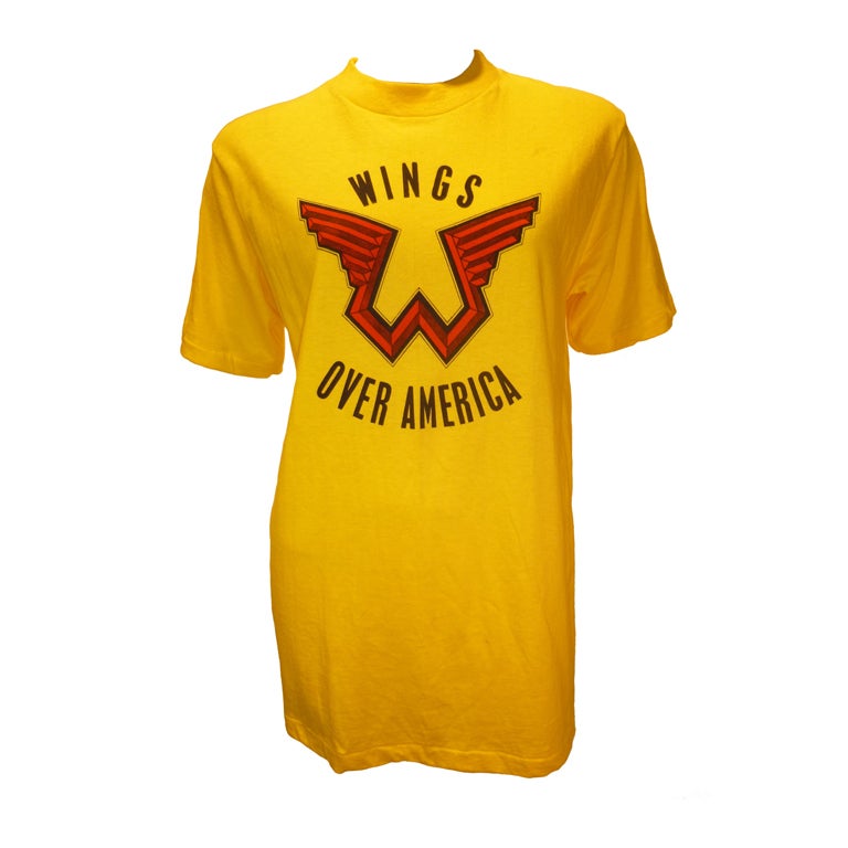 Vintage 1976 Wings Over America Tee Shirt For Sale