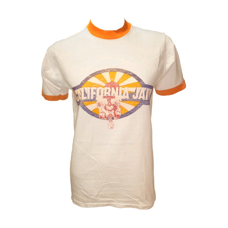 Vintage 1974 California Jam Music Festival Tee Shirt For Sale