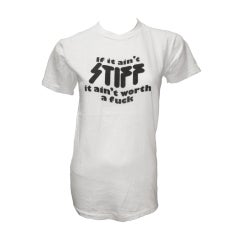 Vintage Stiff Records 1970s Logo Tee Shirt