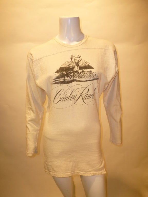 Vintage early 1970s Caribou Ranch Recording Studio Tee Shirt