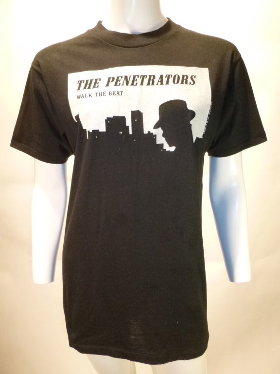 Penetrators Tee Shirt 1980 Walk The Beat EP Vintage