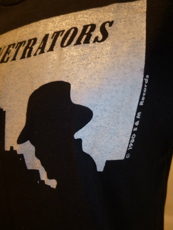 Penetrators Tee Shirt 1980 Walk The Beat EP Vintage For Sale 1