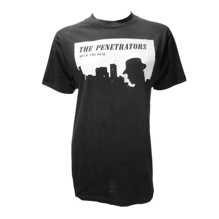 Penetrators Tee Shirt 1980 Walk The Beat EP Vintage For Sale
