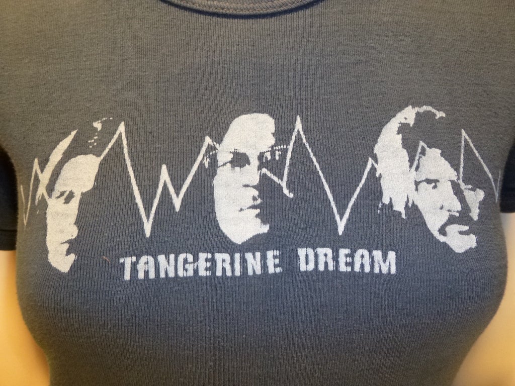 Women's Tangerine Dream '70-'80 Vintage Tee Shirt 1980 For Sale