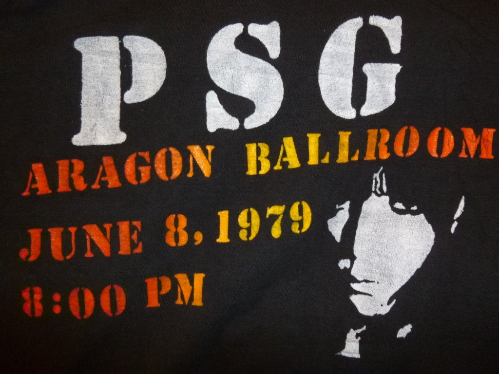 Vintage Patti Smith Group Aragon Ballroom June 8, 1979 8 pm promotional/commemorative concert T-shirt.