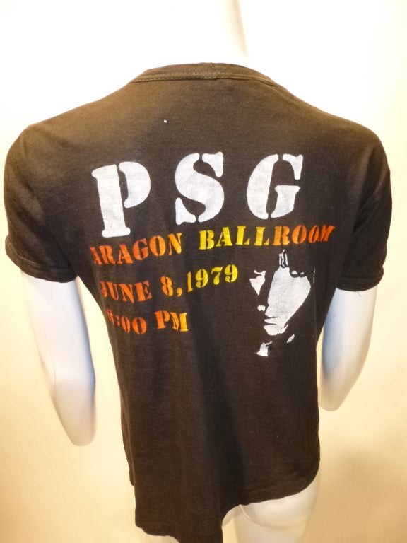 Women's or Men's Patti Smith Group Vintage Concert Tee Shirt Aragon Ballroom 1979