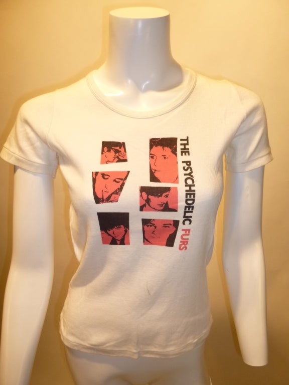 Vintage 1980s Psychedelic Furs promotional T-shirt for the 1981 Talk Talk Talk LP.