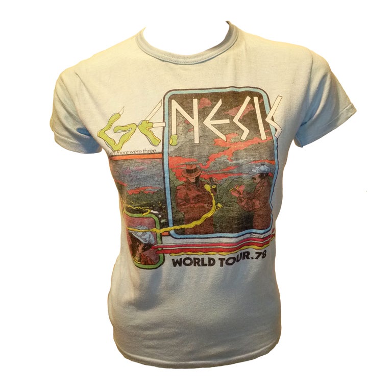 Vintage Genesis World Tour 1979 Tee Shirt For Sale
