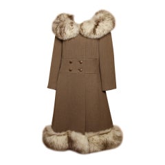 Retro Gidding Jenny Wool + Fox Fur Princess Coat