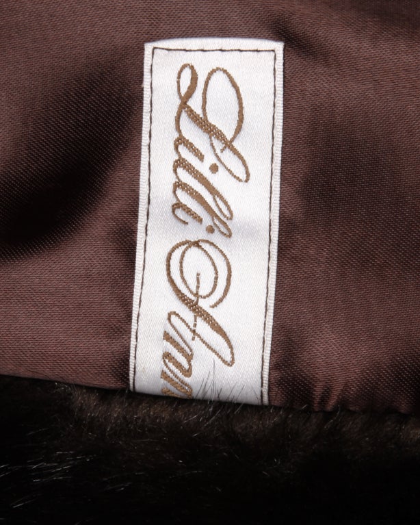 Vintage 1980's Lilli Ann Synthetic Fur Car Coat