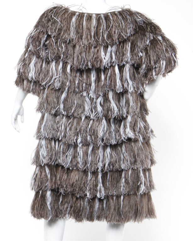 Bill Blass for Neiman Marcus Vintage Ostrich Feather Coat at 1stDibs