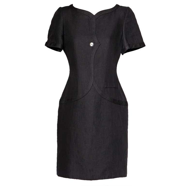Bill Blass for Neiman Marcus Vintage Black Dress For Sale at 1stDibs ...