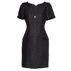 Bill Blass für Neiman Marcus Schwarzes Vintage-Kleid