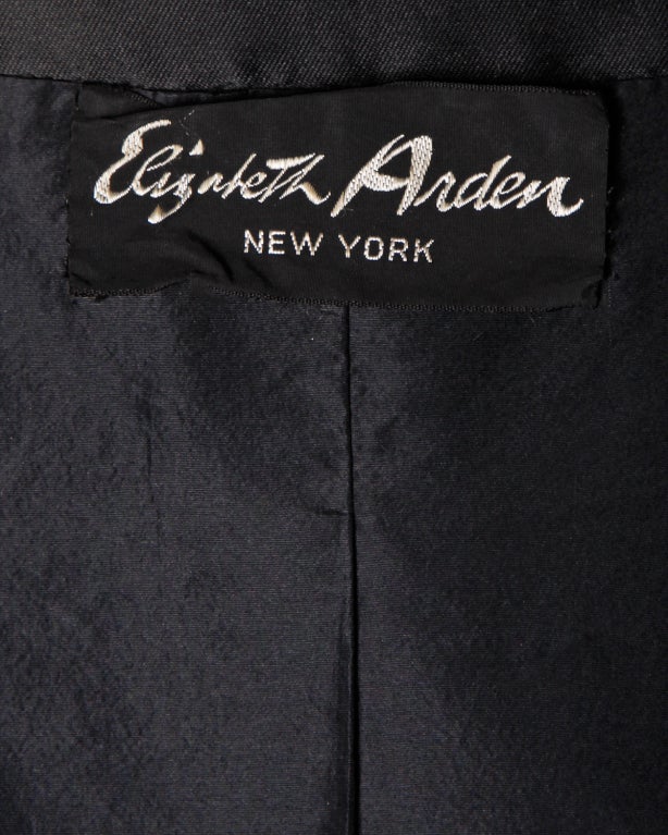 Elizabeth Arden Vintage 1960's Silk Ostrich Feather Cape Coat 4