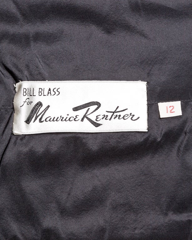Bill Blass for Maurice Rentner Vintage 1960's Dress + Jacket Set 5
