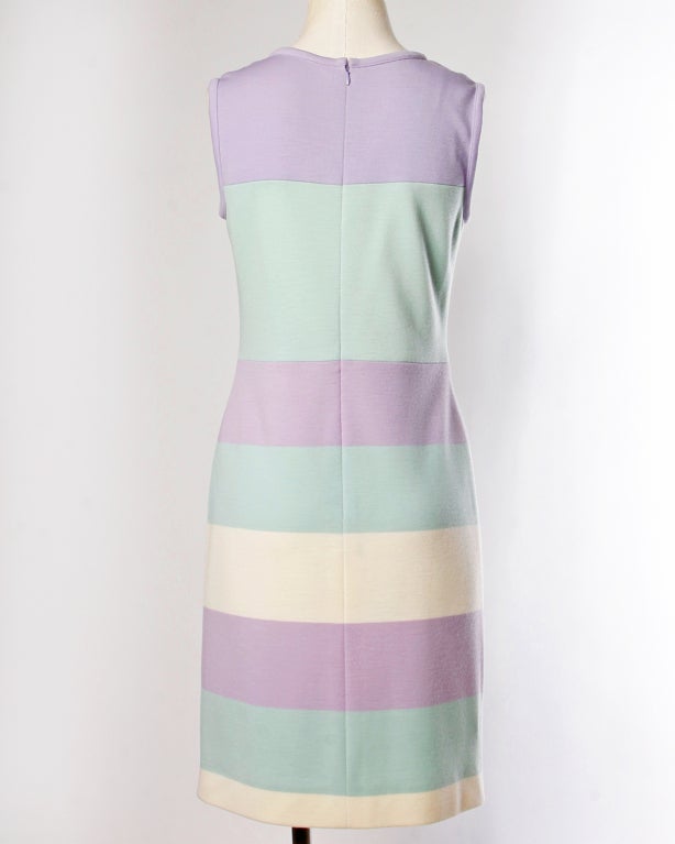 pastel color block dress