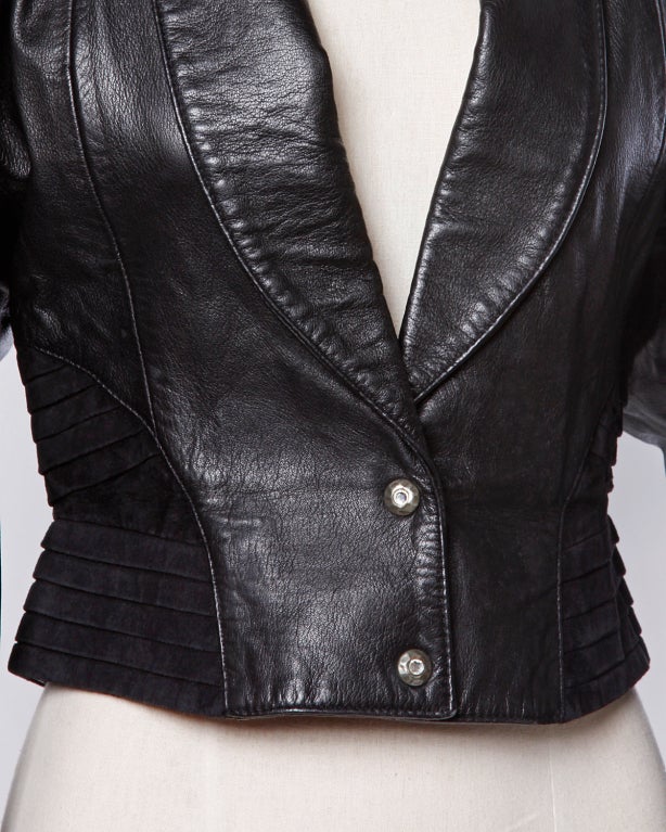 Michael Hoban North Beach Leather Vintage 1980's Leather Jacket at 1stDibs