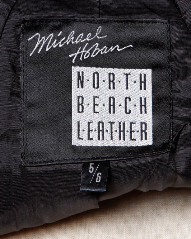 Michael Hoban North Beach Leather Vintage 1980's Leather Jacket 6