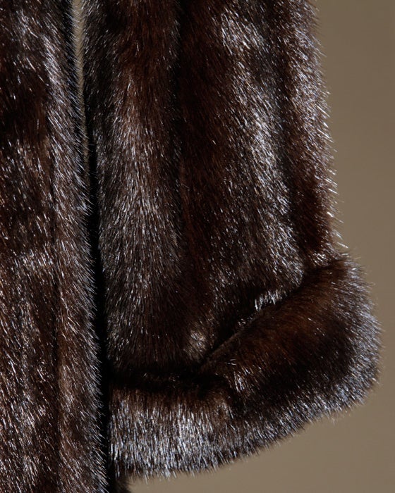 yves saint laurent mink coat