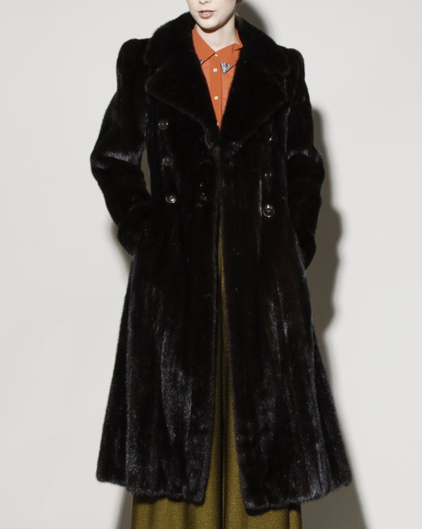 YSL Vintage Flawless Yves Saint Laurent Mink Fur Coat 1