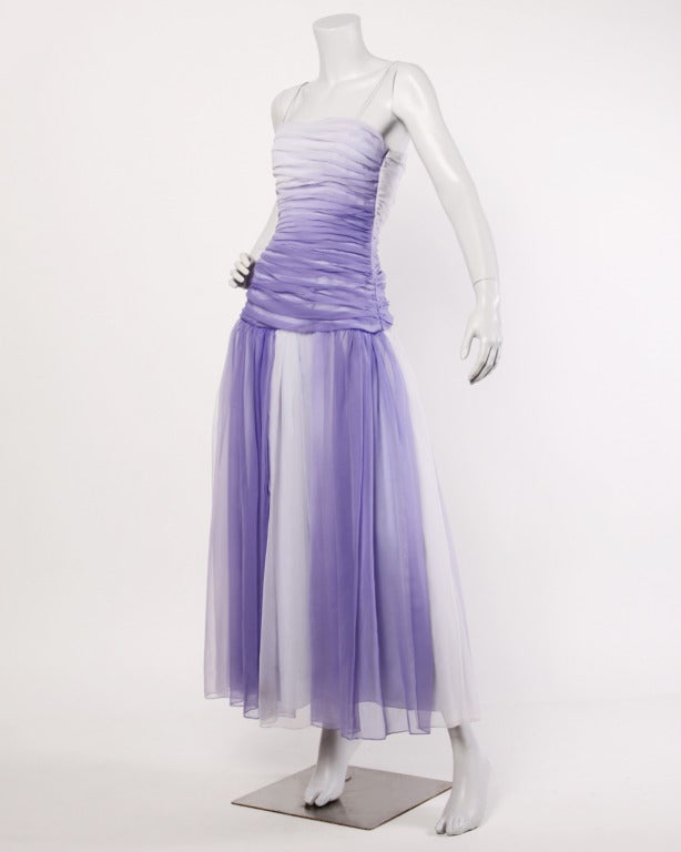 purple ombre dress