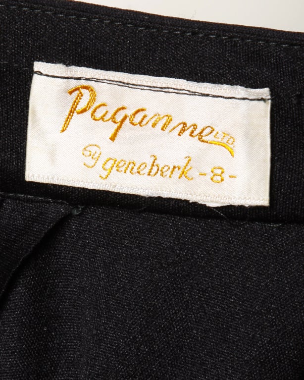 Women's Vintage Signed Paganne for Gene Berk Mod Print Dress